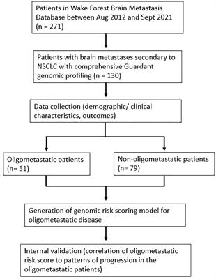 Genomic signature for oligometastatic disease in non-small cell lung cancer patients with brain metastases